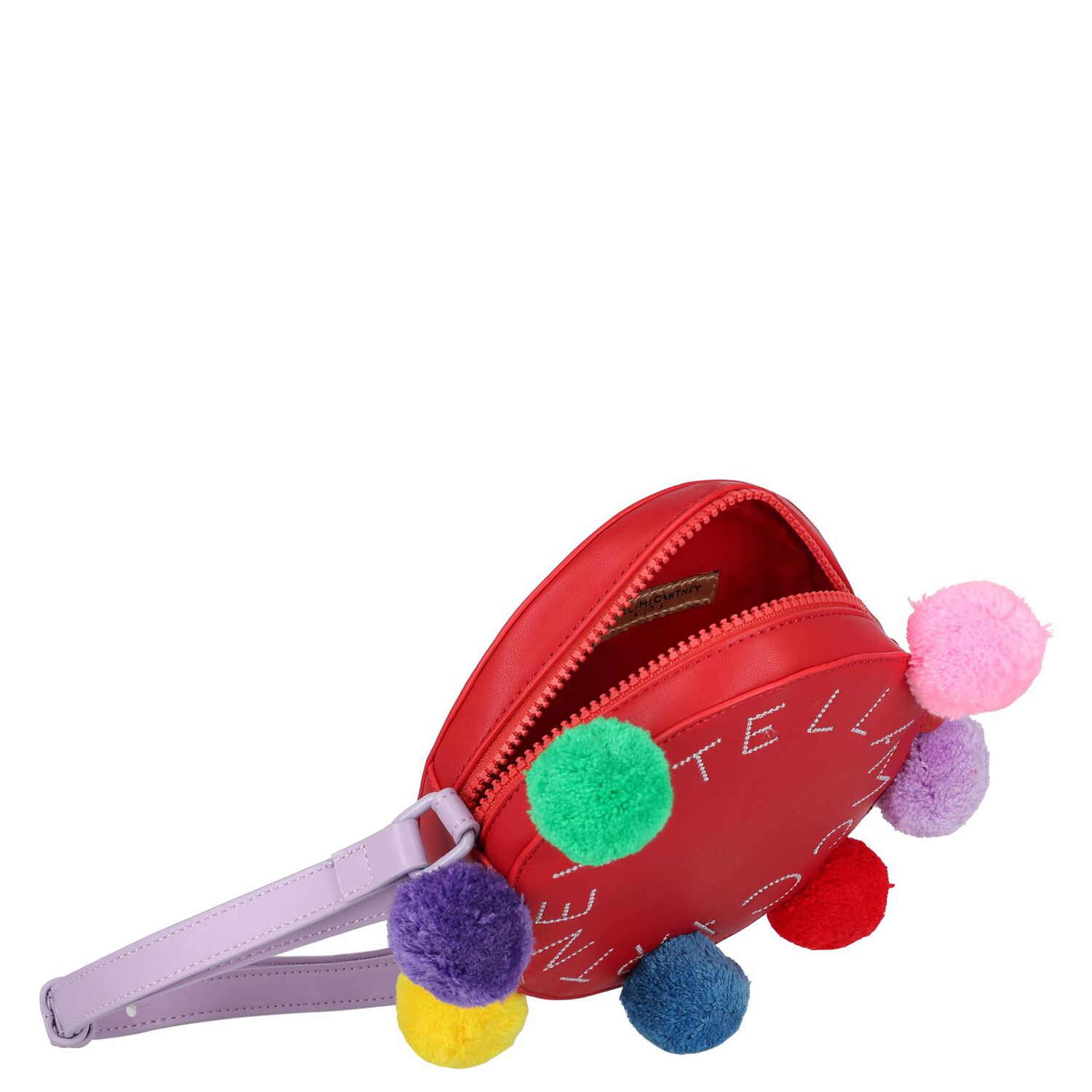 Girls Red Circle Logo Bag, 1, hi-res