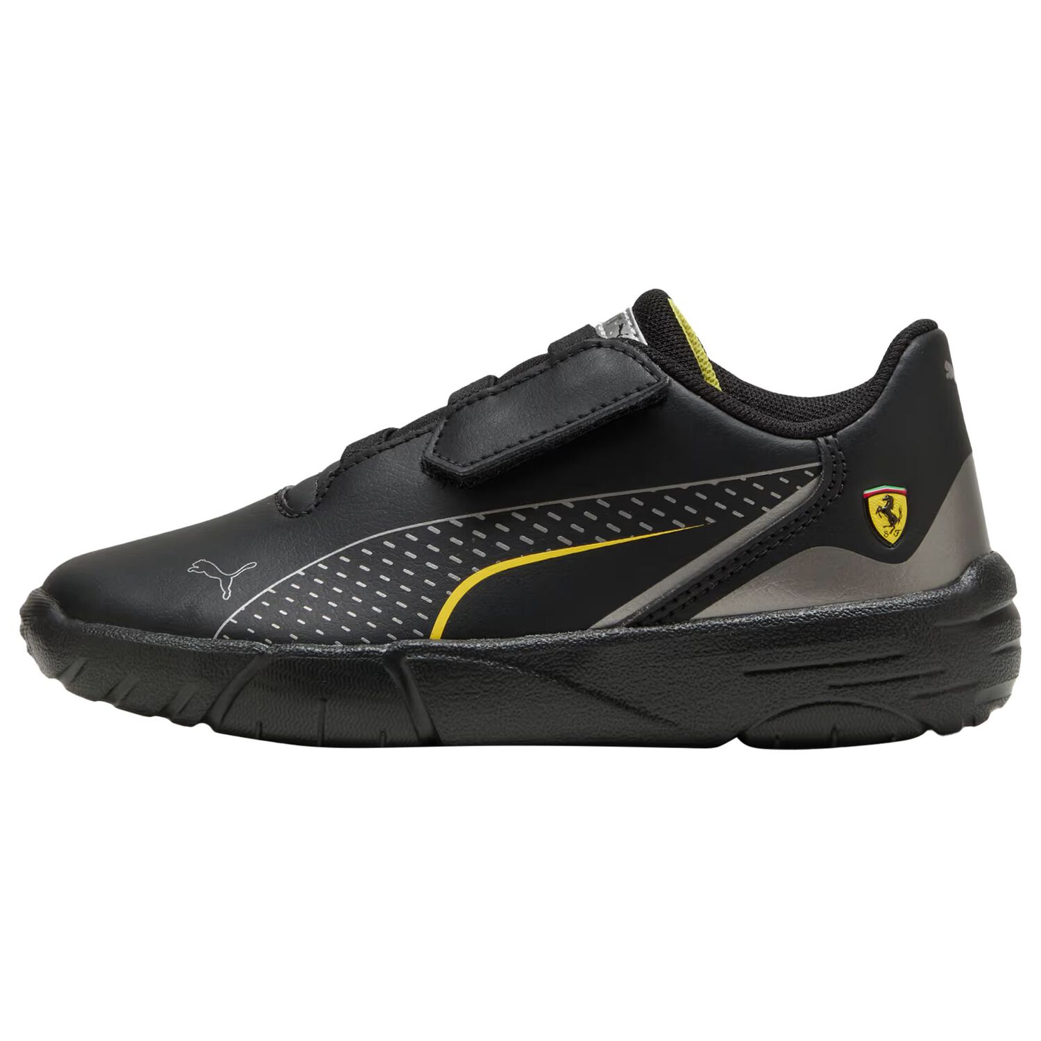 Boys  Black Ferrari Drift Cat Trainers, 1, hi-res