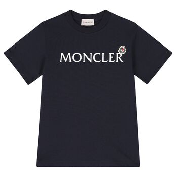 Boys Navy Blue Logo T-Shirt