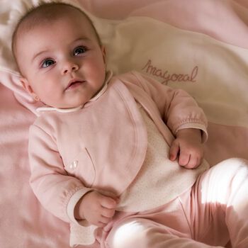 Baby Girls Pink & Ivory Leggings Set