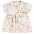 Baby Girls Pink & Ivory Geo Map Babygrow Gift Set, 1, hi-res