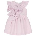 Girls Lilac Ruffle Dress, 1, hi-res