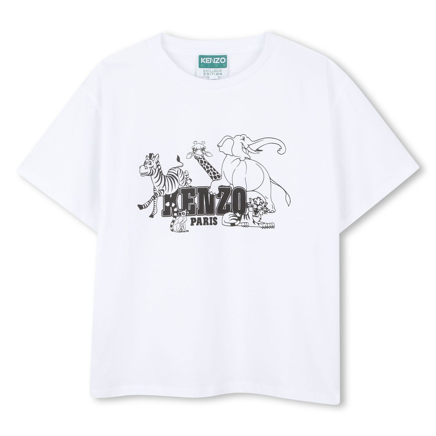Boys White Logo Safari T-Shirt, 1, hi-res image number null