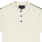 Boys Ivory Logo Polo Shirt, 1, hi-res