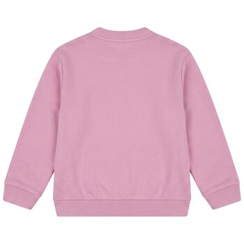 Girls Pink Sequin Sweatshirt