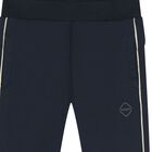Boys Navy Blue Logo Joggers, 1, hi-res