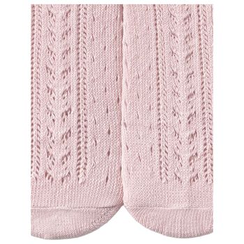 Baby Girls Pink Knitted Tights