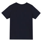 Boys Navy Logo T-Shirt, 1, hi-res