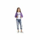 Girls Lilac & White T Shirt, 1, hi-res