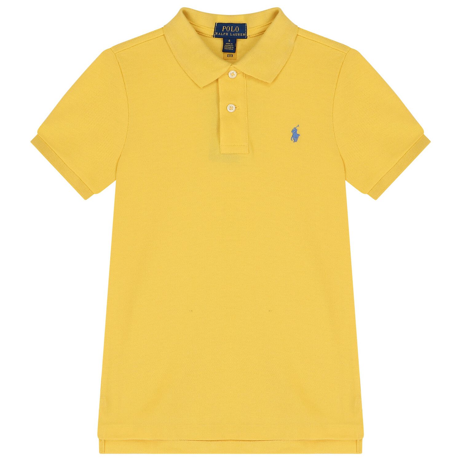 Boys Yellow Logo Polo Shirt, 1, hi-res