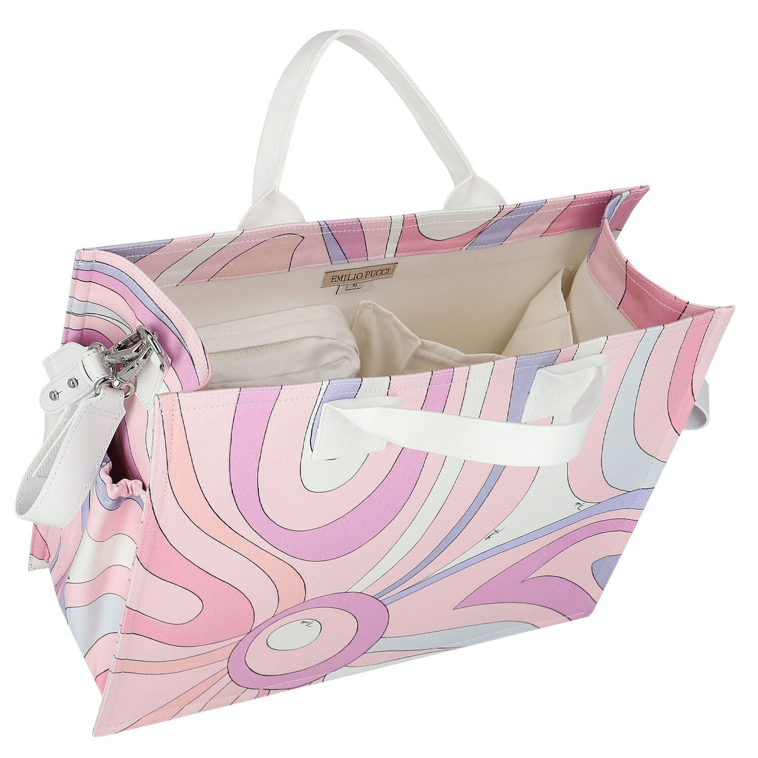 Pink Marmo Baby Changing Bag, 1, hi-res