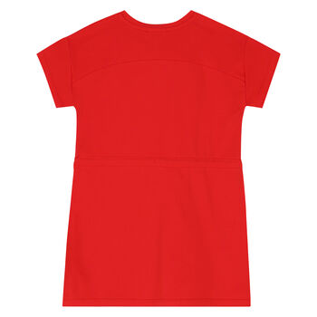 Girls Red Logo Dress