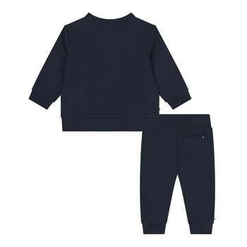Baby Boys Navy Blue Logo Tracksuit