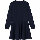Girls Navy Logo Dress, 1, hi-res
