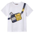 Boys White Bag T-Shirt, 1, hi-res