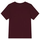 Boys Burgundy Logo T-Shirt, 1, hi-res