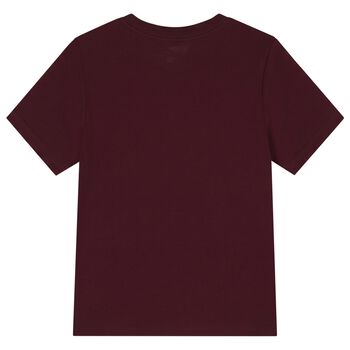 Boys Burgundy Logo T-Shirt