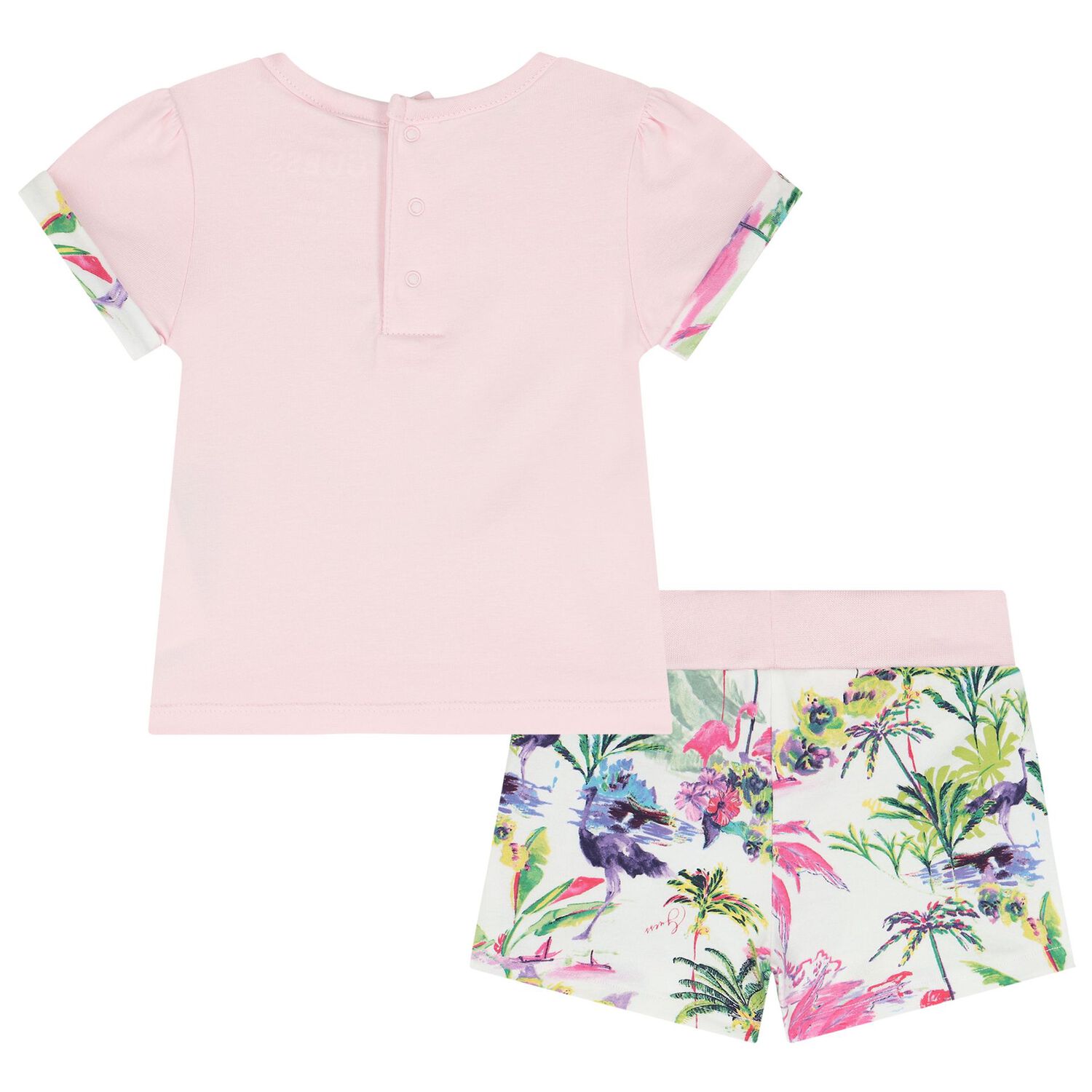 Baby Girls Botanical Print Shorts Set, 1, hi-res