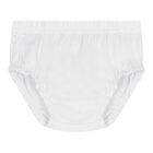 Baby Girls White & Blue Logo Tulle Dress Set, 1, hi-res