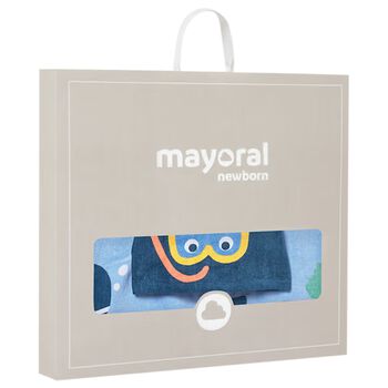 Baby Boys Blue Hooded Beach Towel