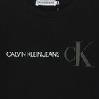 Boys Black Logo Long Sleeve Top, 1, hi-res