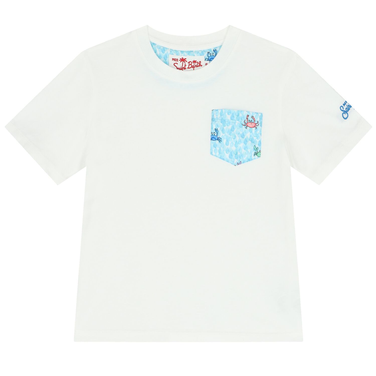 Boys White Logo T-Shirt, 1, hi-res
