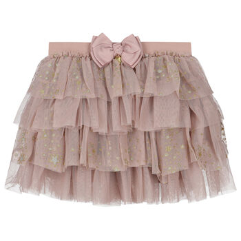 Girls Pink Tulle Skirt