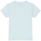 Younger Boys Blue Logo T-Shirt, 1, hi-res