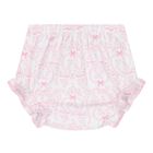  Baby Girls White & Pink Delicate Blooming Bow Dress Set, 1, hi-res