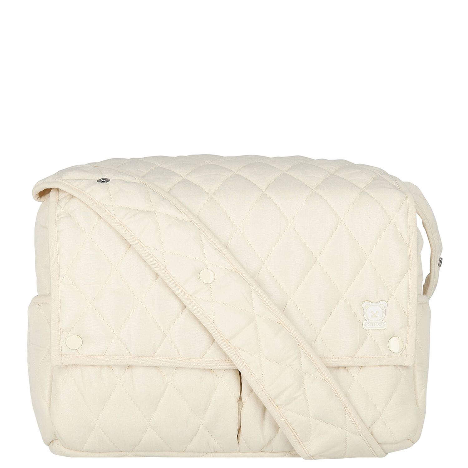 Beige Logo Baby Changing Bag, 1, hi-res