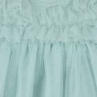 Baby Girls Green Glitter Bodysuit Dress Set, 1, hi-res