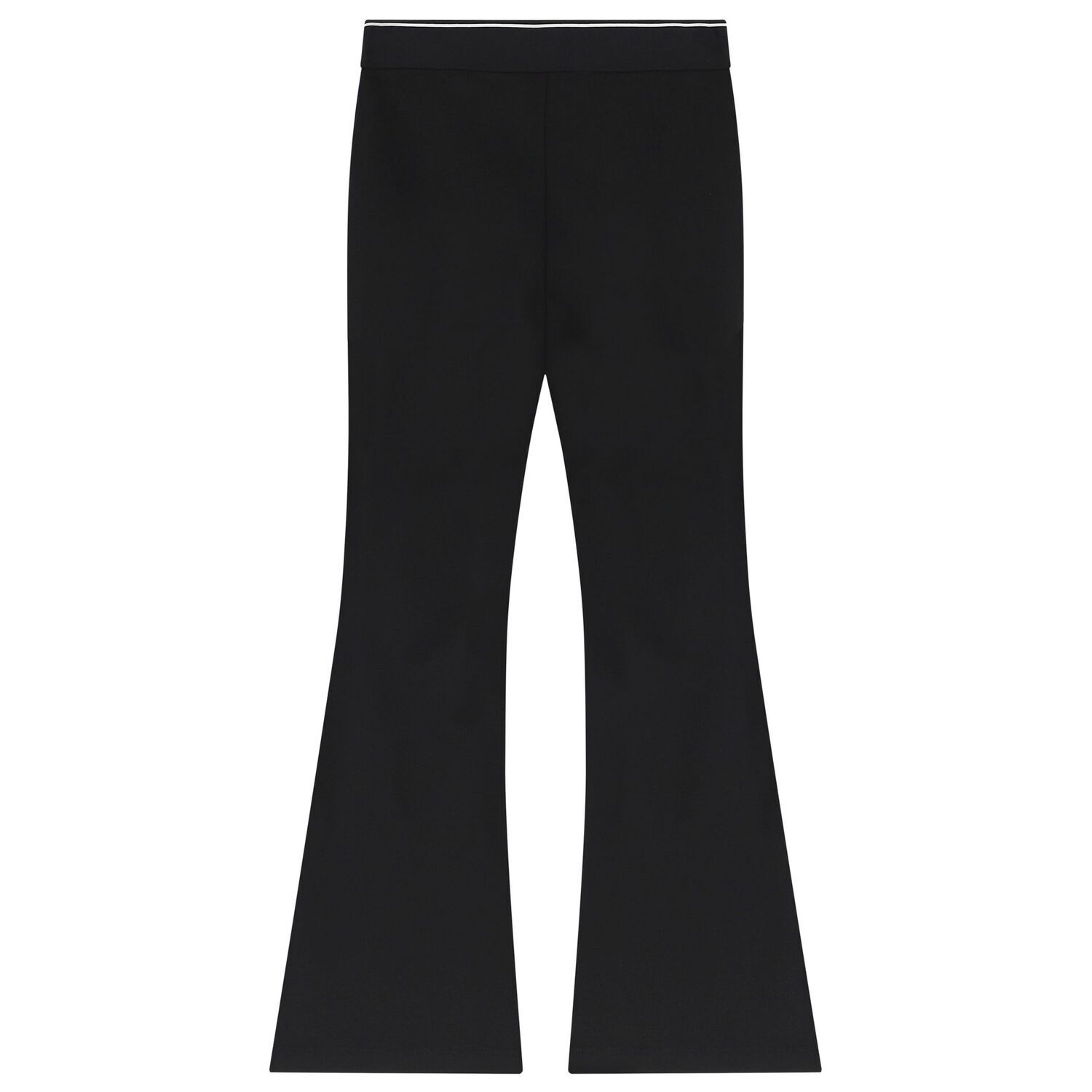 Girls Black Logo Trousers, 1, hi-res