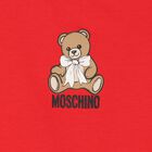 Younger Girls Red Teddy Bear Logo Dress , 2, hi-res