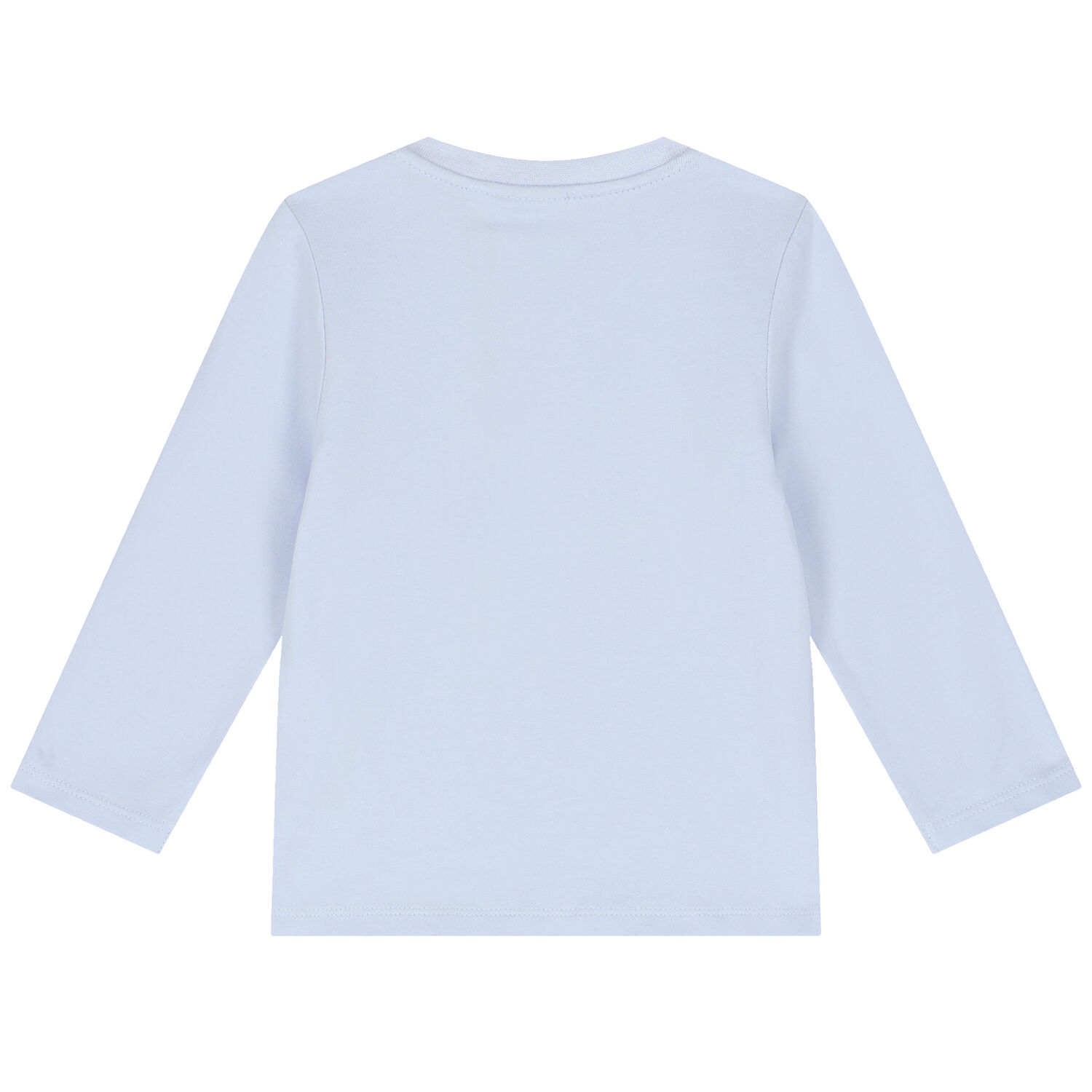 Younger Boys Blue Logo Long Sleeve Top, 1, hi-res image number null