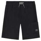 Boys Ivory & Black Shorts Set, 2, hi-res