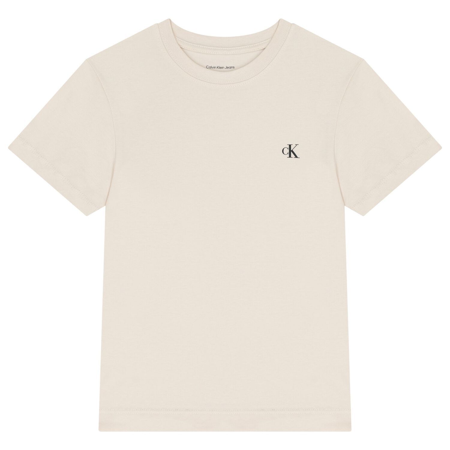 Boys Ivory & Beige Logo T-Shirt ( 2-Pack ), 12, hi-res