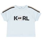 Boys Blue Logo Shorts Set, 1, hi-res