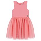 Younger Girls Pink Dress Set, 1, hi-res
