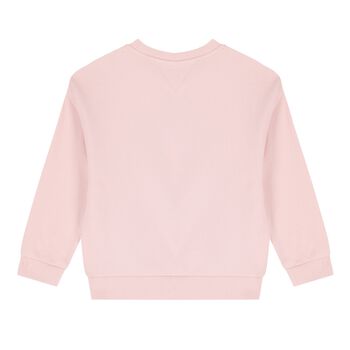 Girls Pink Logo Sweatshirt