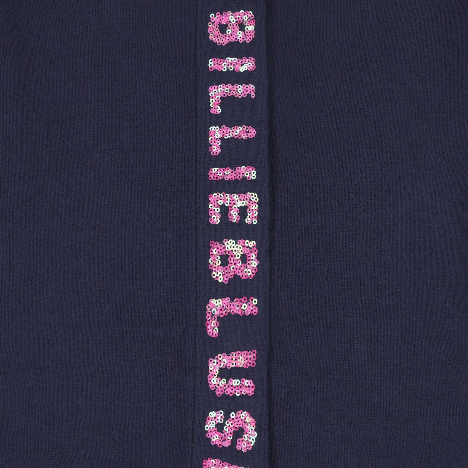 Girls Navy Blue Sequin Cardigan, 2, hi-res