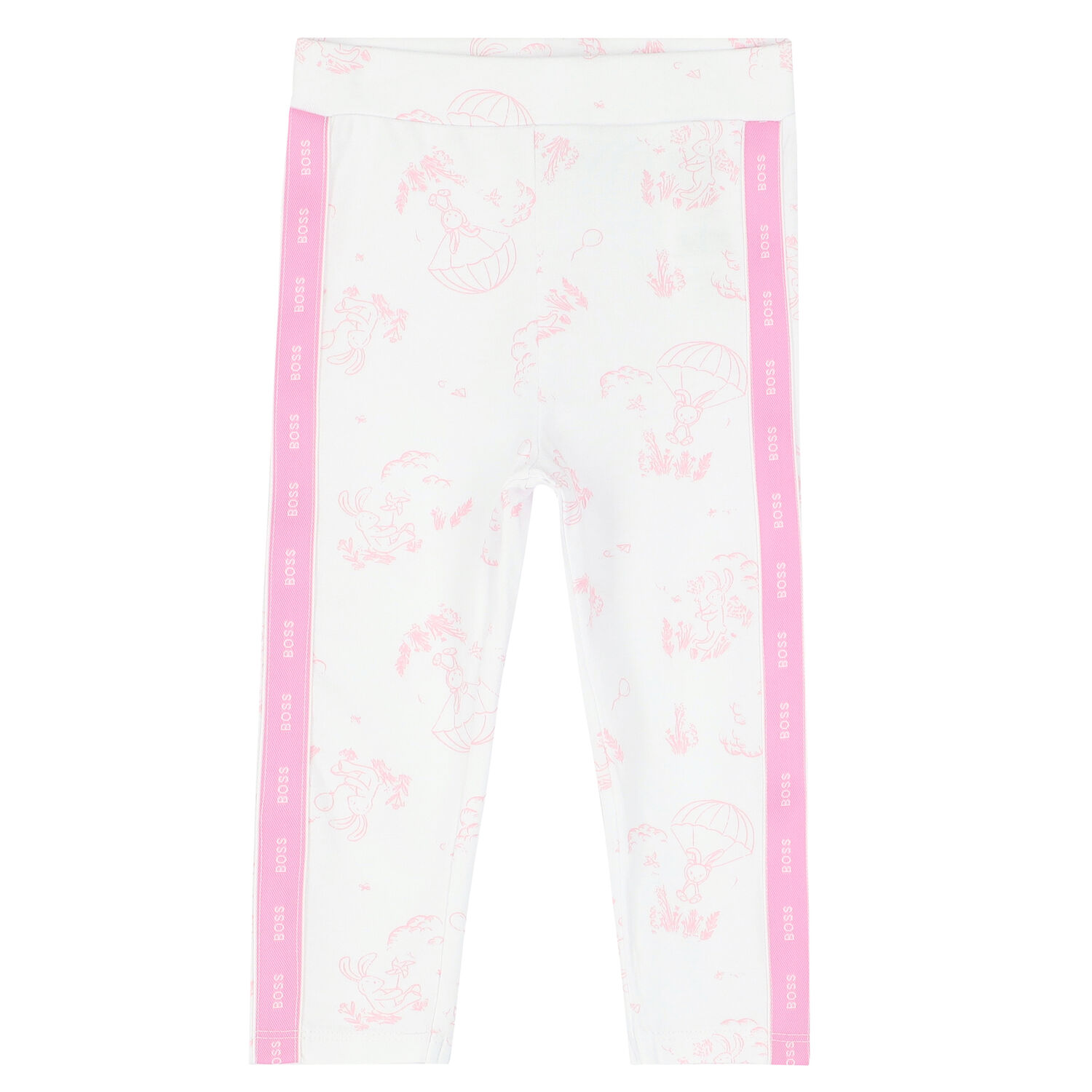 Younger Girls Pink T-Shirt & Leggings Set, 1, hi-res