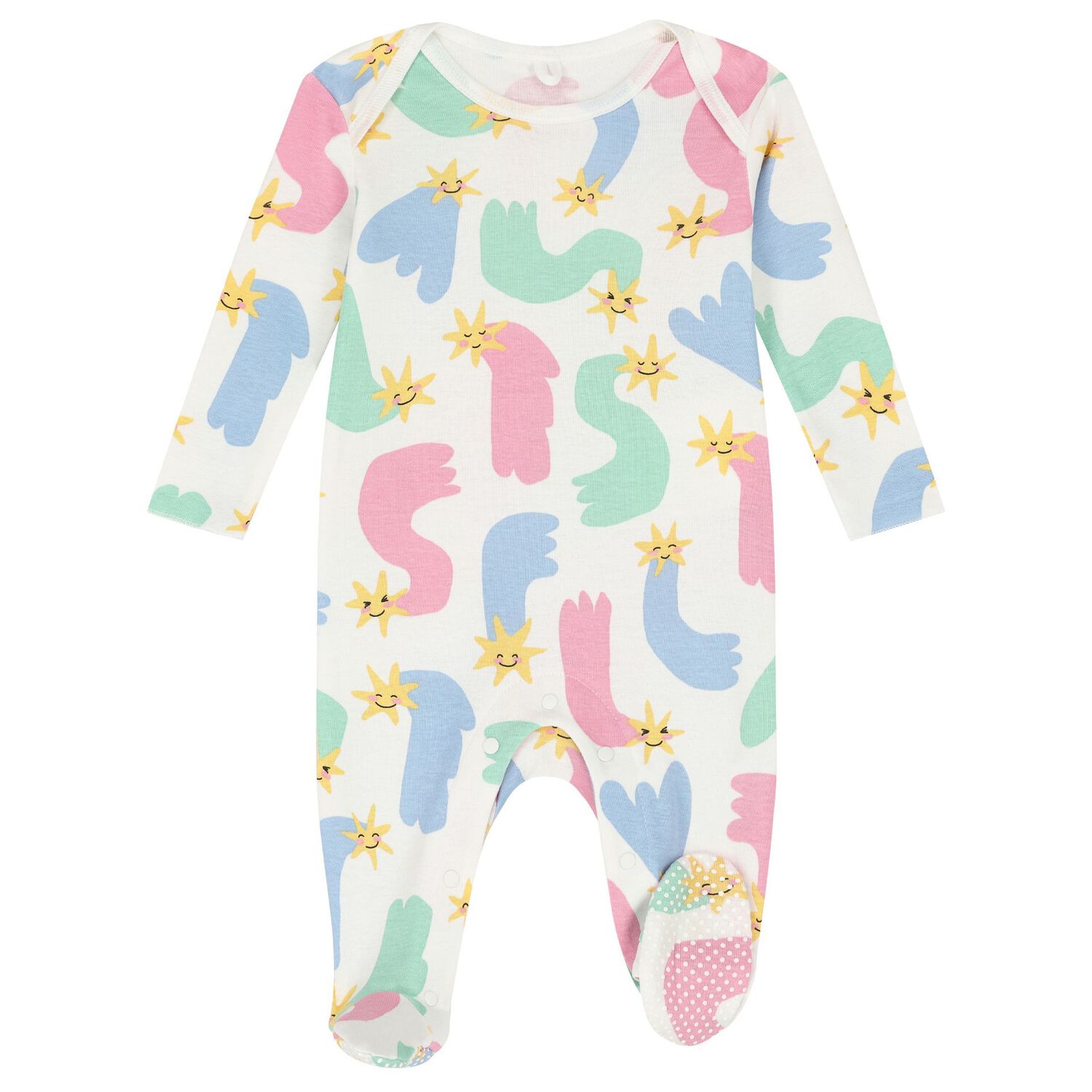 Baby Girls Ivory Shooting Stars Babygrow Gift Set, 1, hi-res