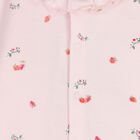 Baby Girls Pink Strawberry Babygrow, 1, hi-res