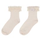 Baby Girls Beige Lace Socks, 5, hi-res