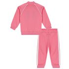 Baby Girls Pink Logo Tracksuit, 1, hi-res