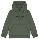 Boys Green Logo Tracksuit, 1, hi-res