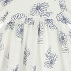 Girls White Floral Dress, 1, hi-res
