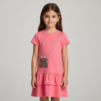Girls Pink Bag Dress