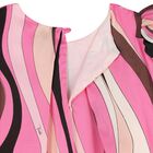 Girls Pink Vortice Logo Dress, 1, hi-res