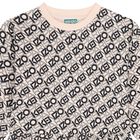 Girls Pink & Black Logo Dress, 1, hi-res